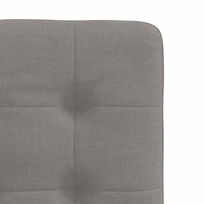 Cadeiras de jantar 2 pcs tecido cinzento-acastanhado