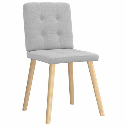 Cadeiras de jantar 2 pcs tecido cinza nuvem