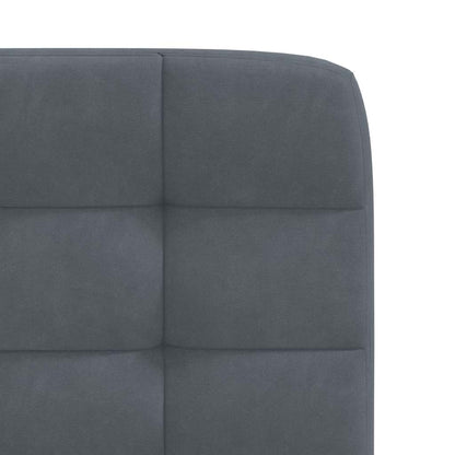 Cadeiras de jantar 2 pcs veludo cinzento-escuro