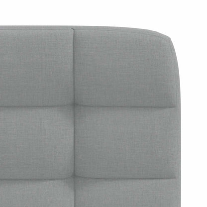 Cadeiras de jantar 2 pcs tecido cinzento-claro