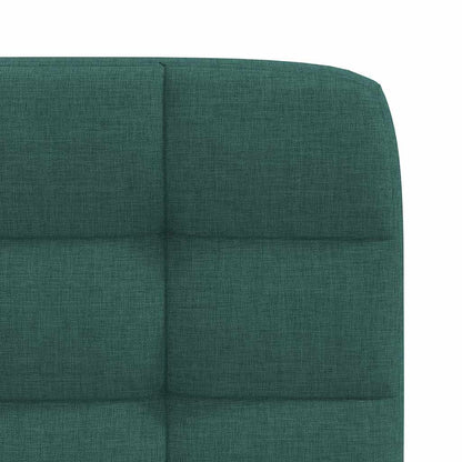 Cadeiras de jantar 2 pcs tecido verde-escuro