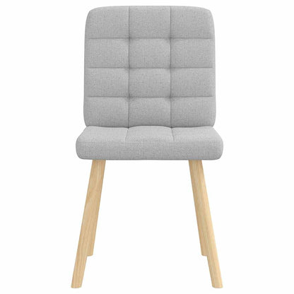Cadeiras de jantar 2 pcs tecido cinza nuvem