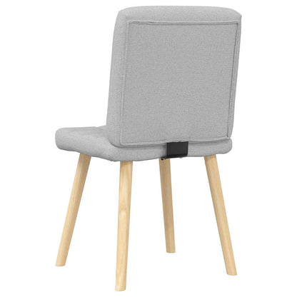 Cadeiras de jantar 2 pcs tecido cinza nuvem