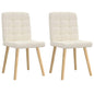 Cadeiras de jantar 2 pcs linho