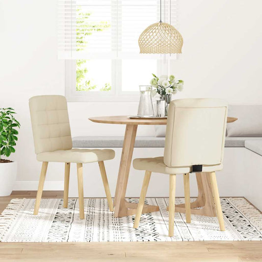 Cadeiras de jantar 2 pcs linho