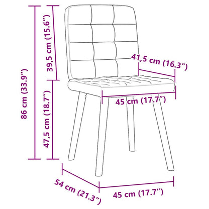Cadeiras de jantar 2 pcs linho