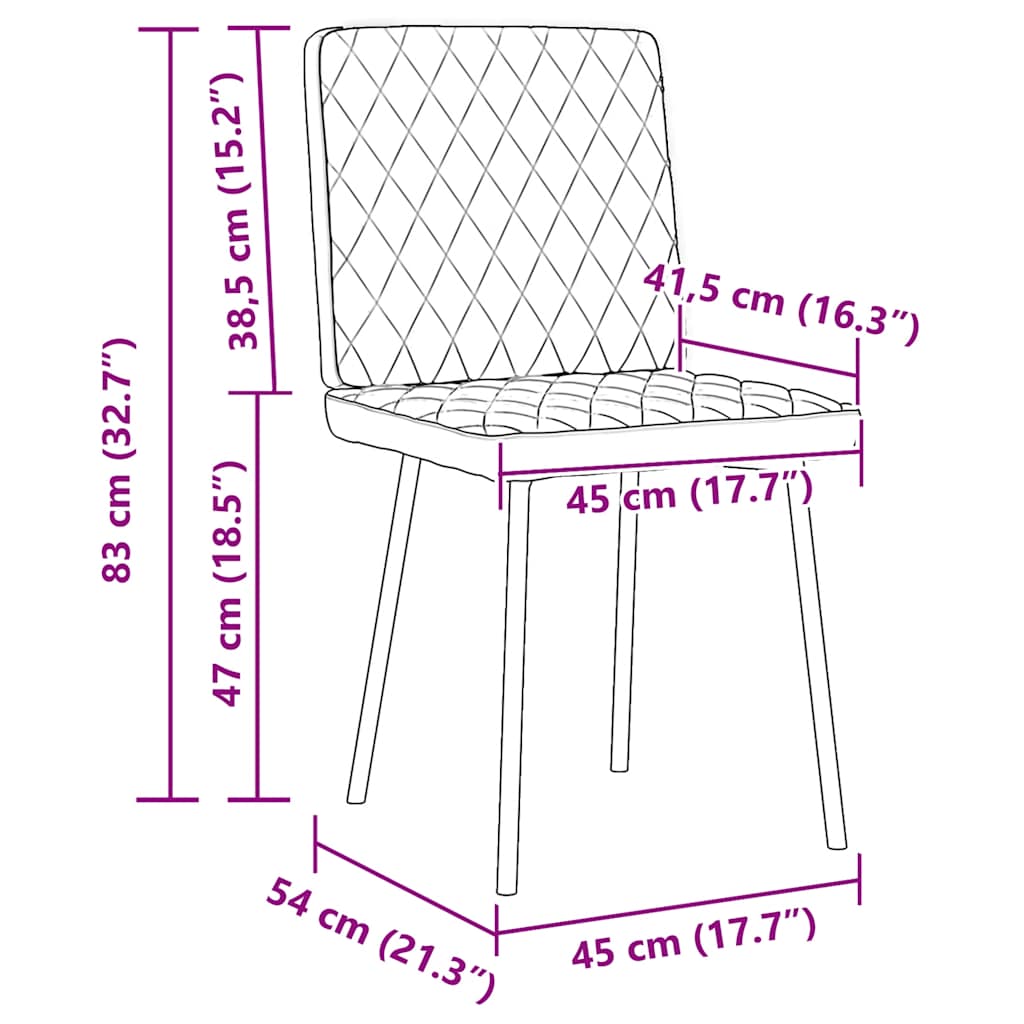 Cadeiras de jantar 2 pcs veludo cinzento-claro