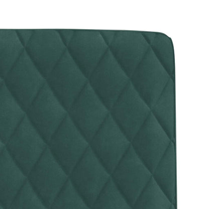 Cadeiras de jantar 2 pcs veludo verde-escuro