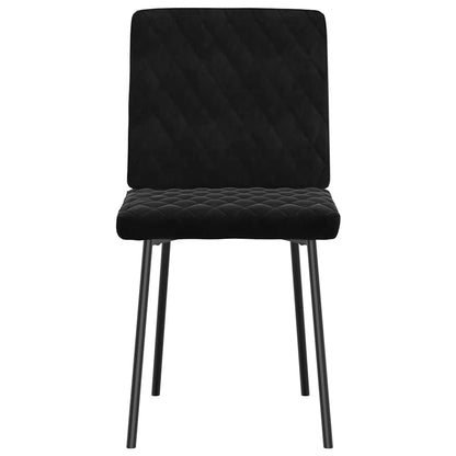Cadeiras de jantar 2 pcs veludo preto