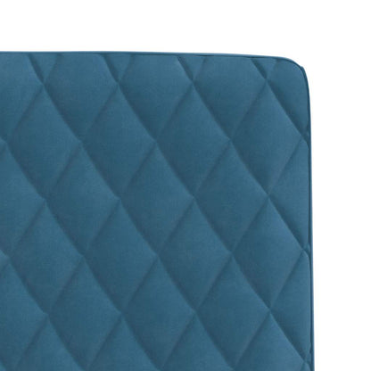 Cadeiras de jantar 2 pcs veludo azul