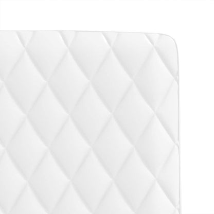 Cadeiras de jantar 2 pcs couro artificial branco