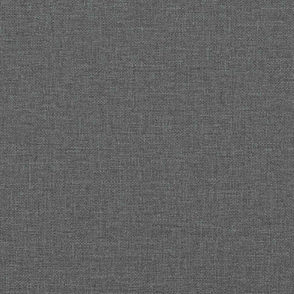 Cadeiras de jantar 2 pcs tecido cinzento-escuro