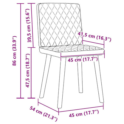 Cadeiras de jantar 2 pcs tecido preto