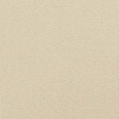 Cadeiras de jantar 2 pcs tecido cor creme