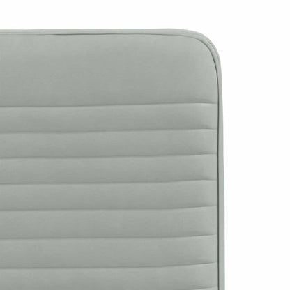 Cadeiras de jantar 2 pcs veludo cinzento-claro