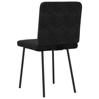 Cadeiras de jantar 2 pcs veludo preto