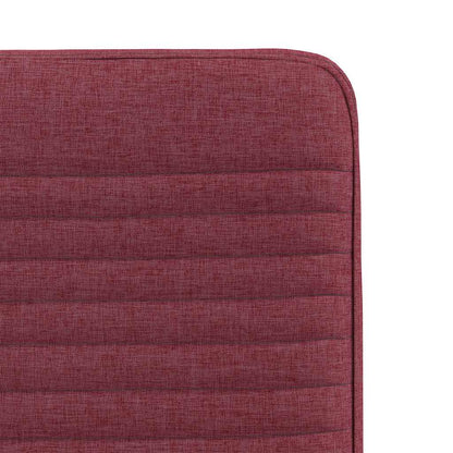 Cadeiras de jantar 2 pcs tecido vermelho tinto