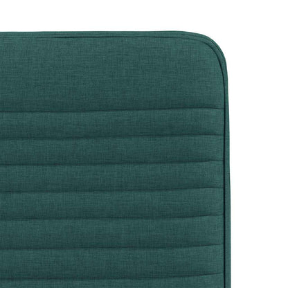 Cadeiras de jantar 2 pcs tecido verde-escuro