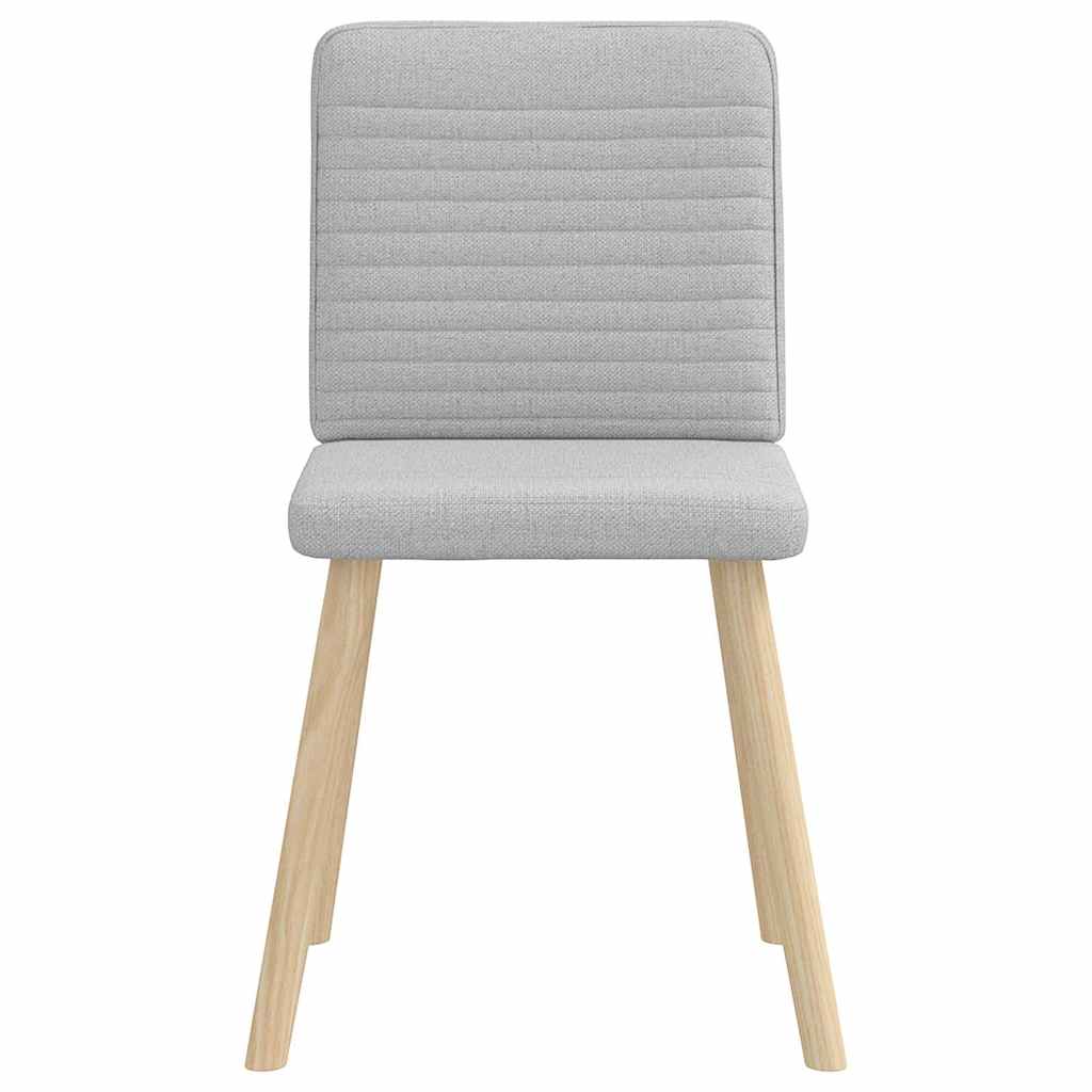 Cadeiras de jantar 2 pcs tecido cinza nuvem