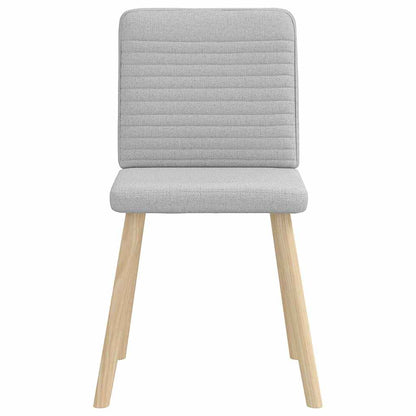 Cadeiras de jantar 2 pcs tecido cinza nuvem