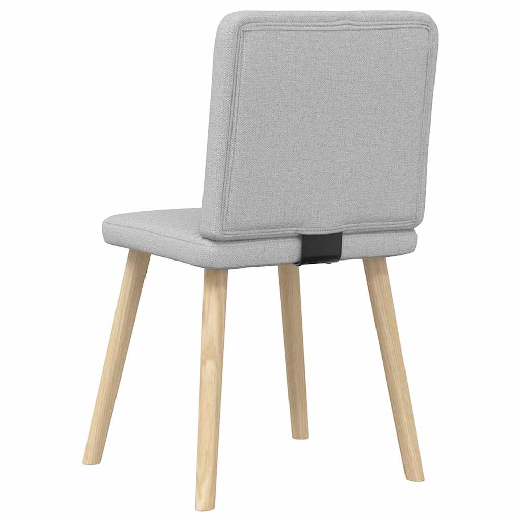 Cadeiras de jantar 2 pcs tecido cinza nuvem