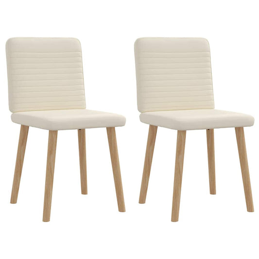 Cadeiras de jantar 2 pcs linho