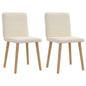 Cadeiras de jantar 2 pcs linho