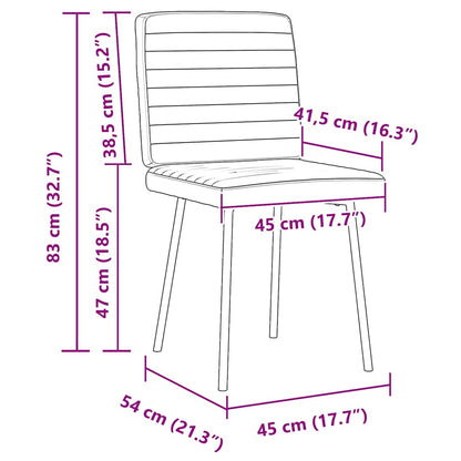 Cadeiras de jantar 2 pcs veludo cinzento-escuro
