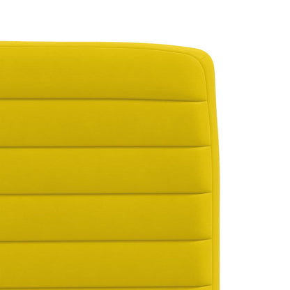 Cadeiras de jantar 2 pcs veludo amarelo