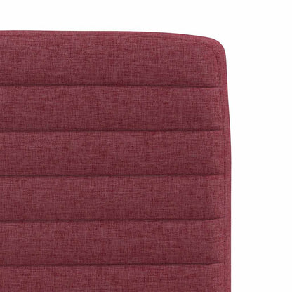 Cadeiras de jantar 2 pcs tecido vermelho tinto