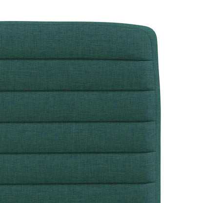 Cadeiras de jantar 2 pcs tecido verde-escuro