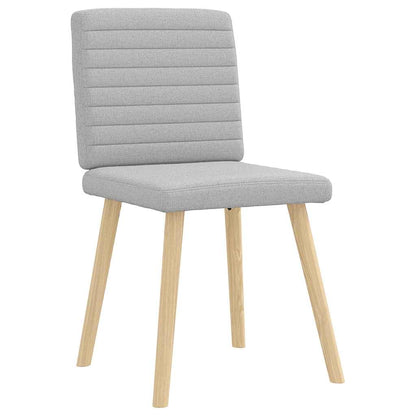 Cadeiras de jantar 2 pcs tecido cinza nuvem