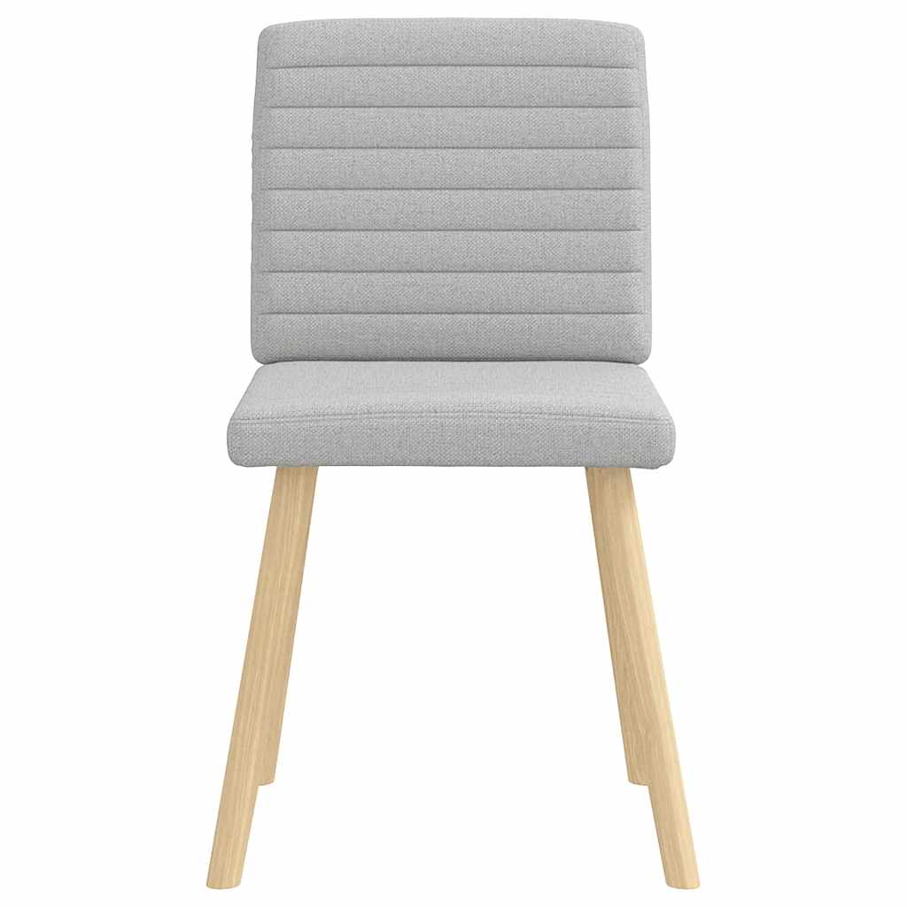 Cadeiras de jantar 2 pcs tecido cinza nuvem