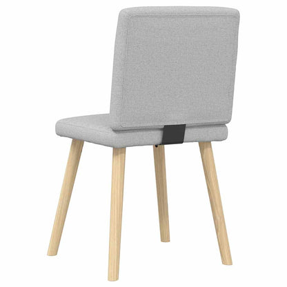 Cadeiras de jantar 2 pcs tecido cinza nuvem