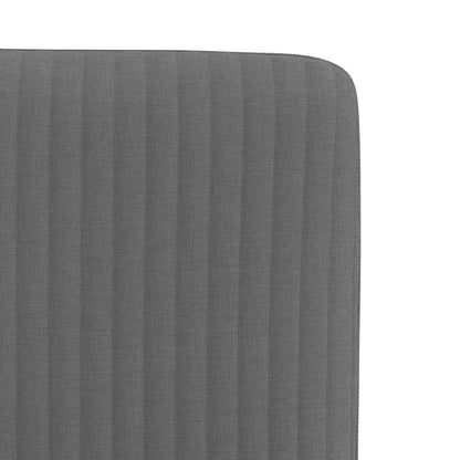 Cadeiras de jantar 2 pcs tecido cinzento-escuro