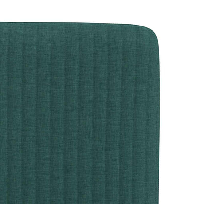 Cadeiras de jantar 2 pcs tecido verde-escuro