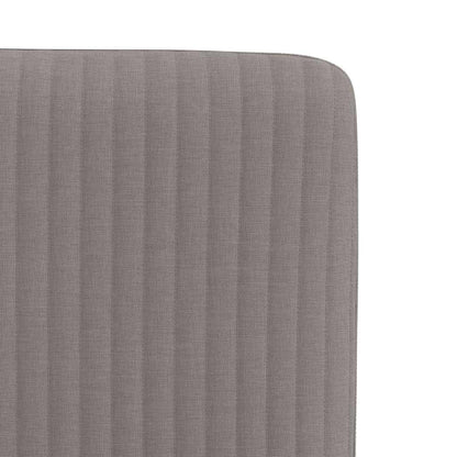 Cadeiras de jantar 2 pcs tecido cinzento-acastanhado