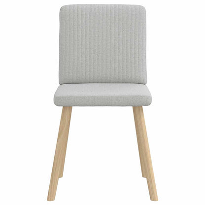 Cadeiras de jantar 2 pcs tecido cinza nuvem
