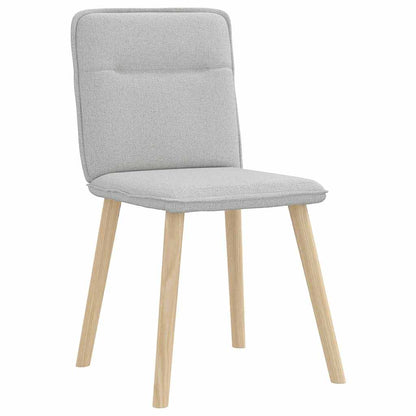 Cadeiras de jantar 2 pcs tecido cinza nuvem