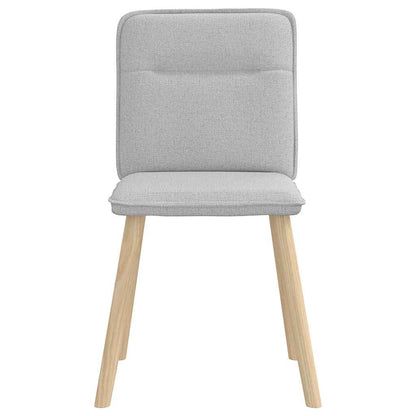 Cadeiras de jantar 2 pcs tecido cinza nuvem