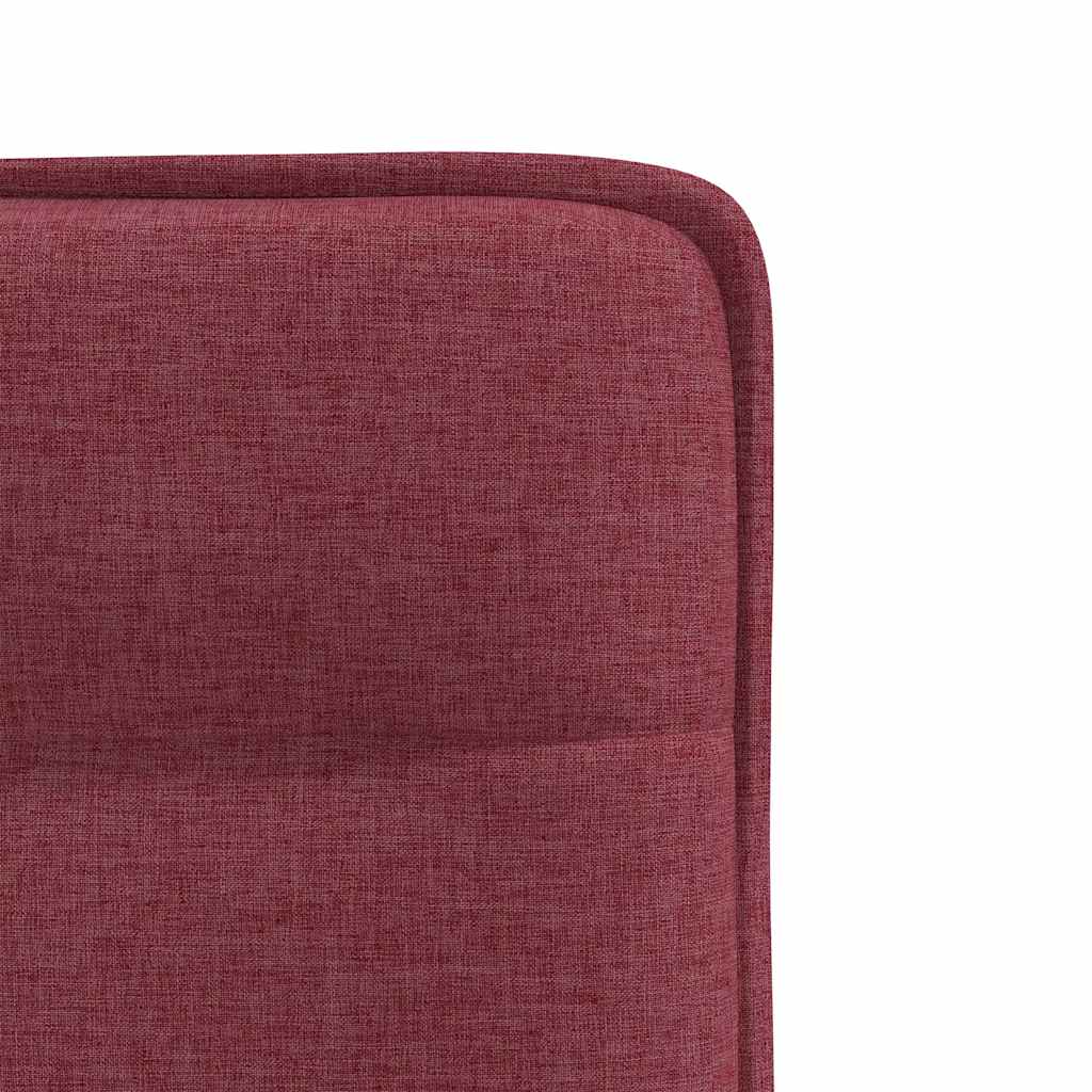 Cadeiras de jantar 2 pcs tecido vermelho tinto