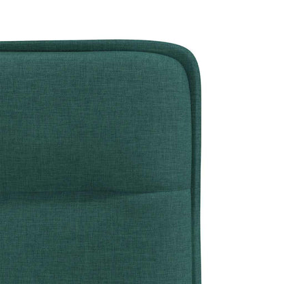 Cadeiras de jantar 2 pcs tecido verde-escuro