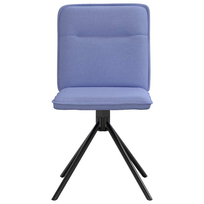 Cadeiras de jantar 2 pcs Jeans Tecido Azul
