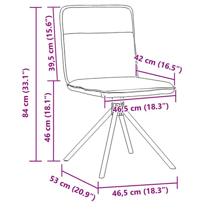 Cadeiras de jantar 2 pcs linho