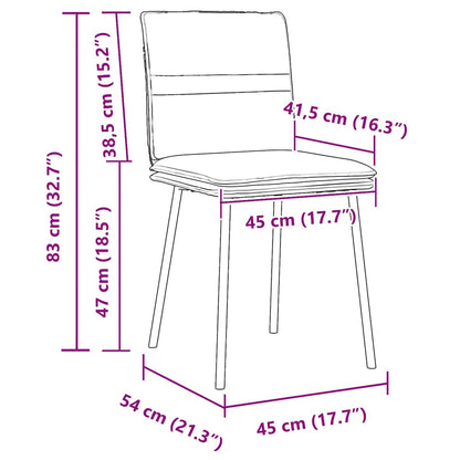 Cadeiras de jantar 2 pcs veludo cinzento-claro