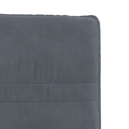 Cadeiras de jantar 2 pcs veludo cinzento-escuro