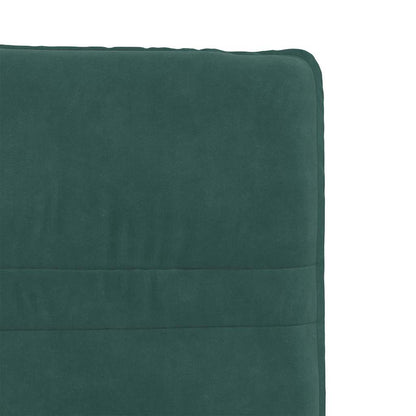 Cadeiras de jantar 2 pcs veludo verde-escuro