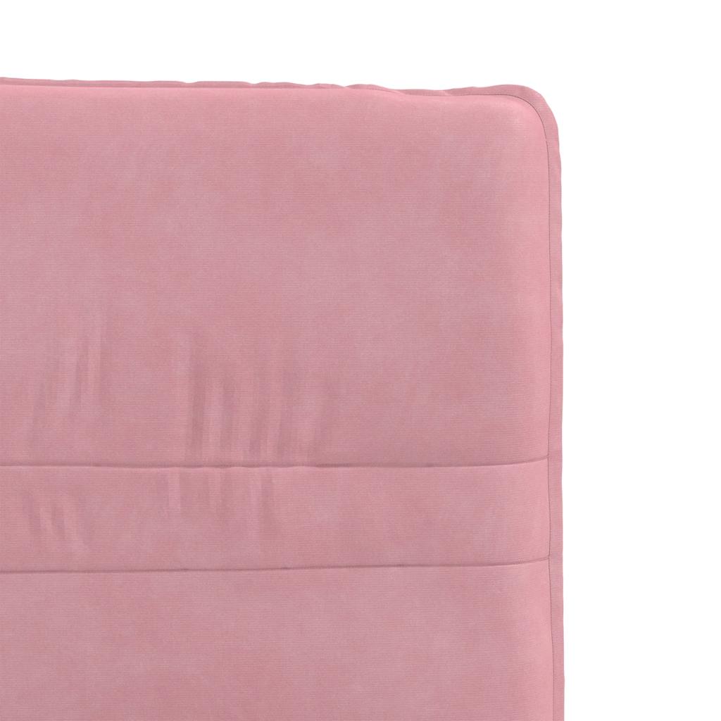 Cadeiras de jantar 2 pcs veludo rosa