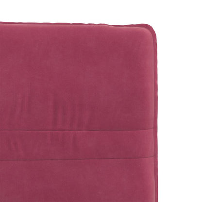 Cadeiras de jantar 2 pcs veludo vermelho tinto