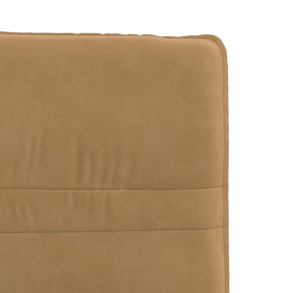 Cadeiras de jantar 2 pcs veludo castanho